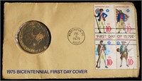 1975 Amer/Revol Bicentennial First Day Coin & Meda
