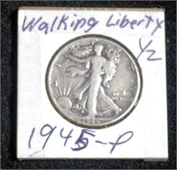 1945PWalking Liberty Half