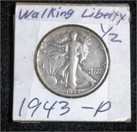 1943P Walking Liberty Half