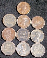 5 1943 & 5 1943D Steel Pennies