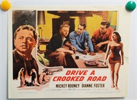 Movie Lobby Card, Drive A Crooked Road.