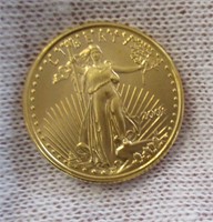 2001 UNCIRCULATED 1/10 OUNCE $5 GOLD COIN