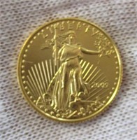 2009 UNCIRCULATED 1/10 OUNCE $5 GOLD COIN