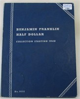COMPLETE SET OF FRANKLIN HALVES 1948-1963 35 TOTAL
