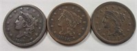 (3) NICE CONDITION LARGE CENTS