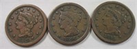 (3)  NICE CONDITION LARGE CENTS