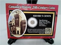 Canada's Historic 20th Century Coins 190 Silver 5