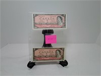 Canada Two Dollar - 1954 (x2) UNC - Fine