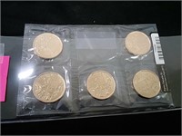 Canada Parks $1 Circulation Coin 5 Pack (2011)