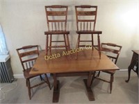 5 PC. HITCHCOCK DINETTE SET: