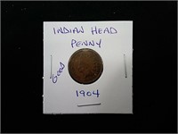 Indian Head Penny - USA "1904"