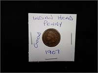 Indian Head Penny - USA "1907"