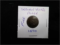 Indian Head Penny - USA "1890"