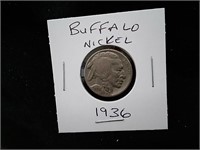 1936 Buffalo Nickel - USA