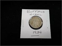 1934 Buffalo Nickel - USA