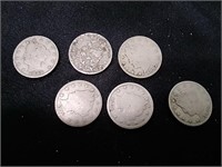 6 Assorted Dates Liberty Nickel - USA