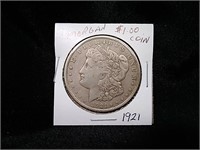 1921 Morgan $1.00 Coin USA