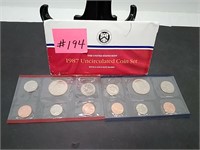 1987 United States Mint Uncirculated Coin Set P &