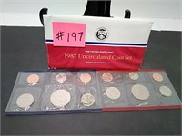 1987 United States Mint Uncirculated Coin Set P &