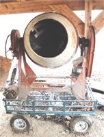 Industrial Cement Mixer w/ Cart