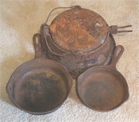Lot of Antique Cast Iron Cookware