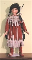 Native American Porcelain Doll