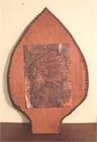 Native Am Copper Panel w/ Arrowhead Wood Back
