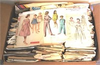 Box Lot of Assorted Vintage Sewing Patterns