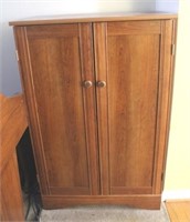 Wood Cabinet w/ Contents
