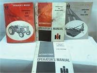 Lot of 4 International Harvester Operator Manuals