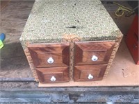 4 Drawer Metal & Wood File Cabinet