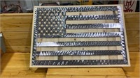 Metal American Flag Cutout