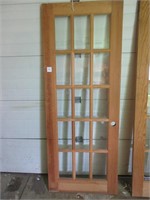 Solid Wood French Door with Beveled Glass