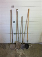 4 Garden Spade Shovels