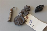 Cast iron flower, miniature iron, &more
