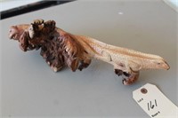 Amazing driftwood carved lizard