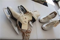 Riedell size 3 ice skates without blades NEW &more