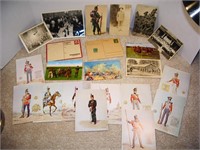 MIXED ORIGINAL WW1 AND 2 POST CARDS/ PICTURES
