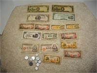 JAPANESE MONEY AND COINS