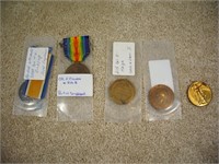 WW1 AND 2 MEDALS
