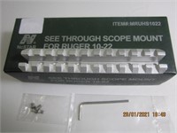 SEE THROUGH SCOPE MOUNT FOR RUGER 10-22