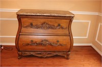 BOMBAY CHEST WITH MARBLE TOP