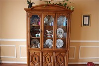 WOODEN CHINA CABINET--CONTENTS NOT INCLUDED