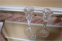 PAIR OF WATERFORD CANDLESTICKS