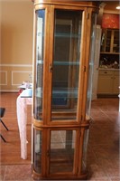 DISPLAY CABINET-76" TALL BY 23 1/2 BY 12" DEEP