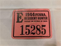 1944 Penna Resident Hunter license