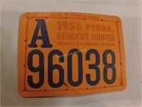 1956 Penna Resident Hunter license