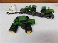 JD 18 wheel hauler w/2-mini & 12 wheel tractors