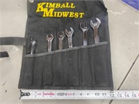Set of 7 kimball Midwest wrenches