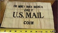 U.S. mail coin bag